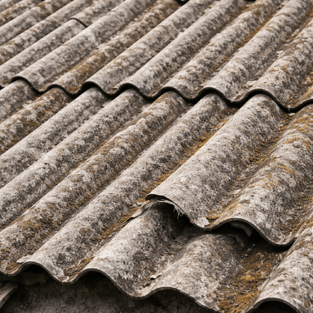 Toiture avant désamiantage